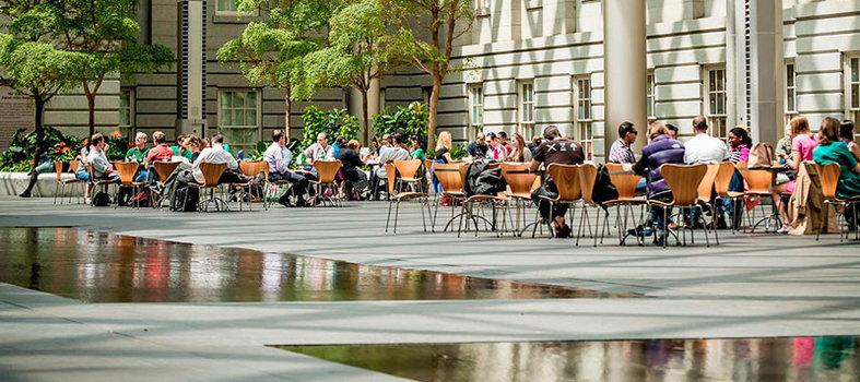 Revel in the beauty of the Kogod Courtyard in Penn Quarter